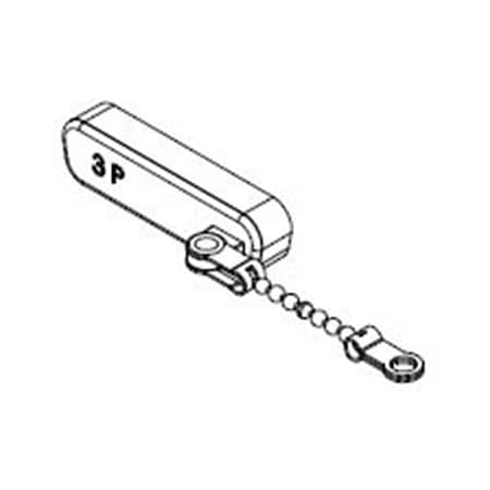 Molex Fct Dust Cap Size4 Plstc Plg W/Chain 1731120106